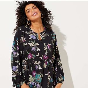 LOFT Plus Floral Peplum Blouse 
Style #:492611